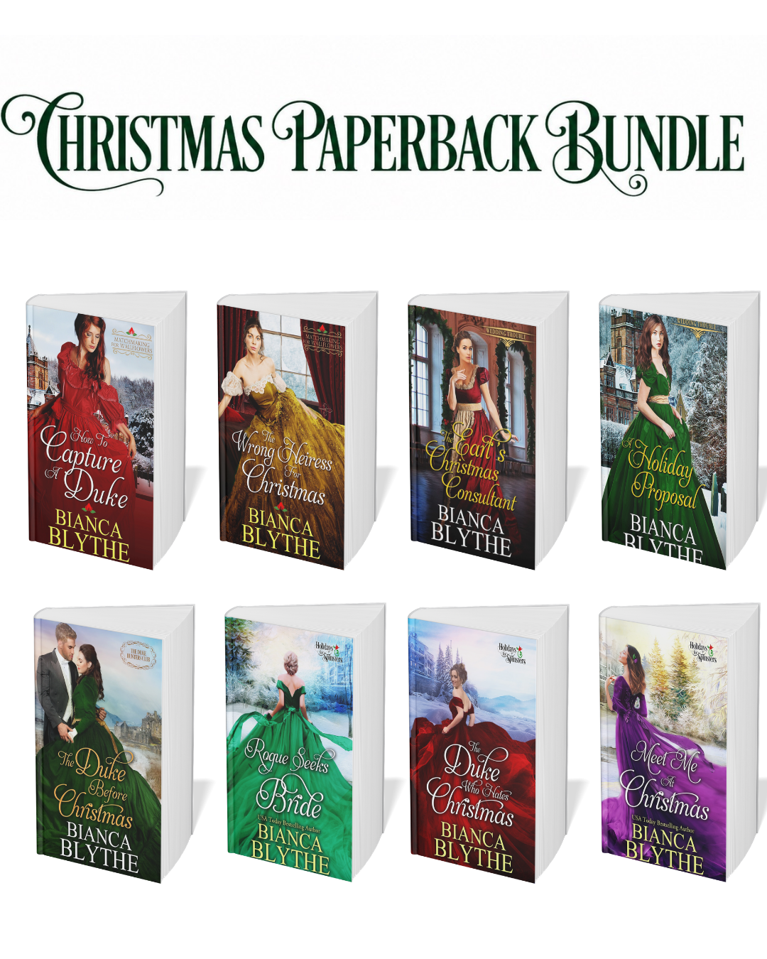 Christmas Paperback Bundle — 8 Personally Signed Books